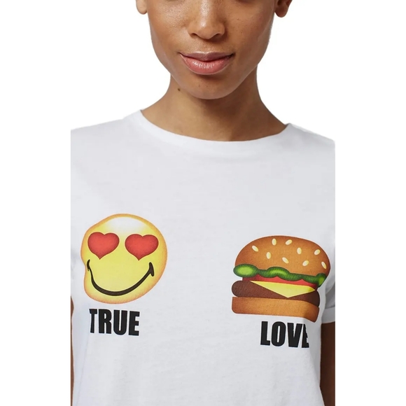 Topshop x Smiley World True Love 😍🍔 Pajamas - Picture 2 of 7